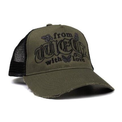 Trucker Caps “From Weyz With Love” - Black/Khaki Green